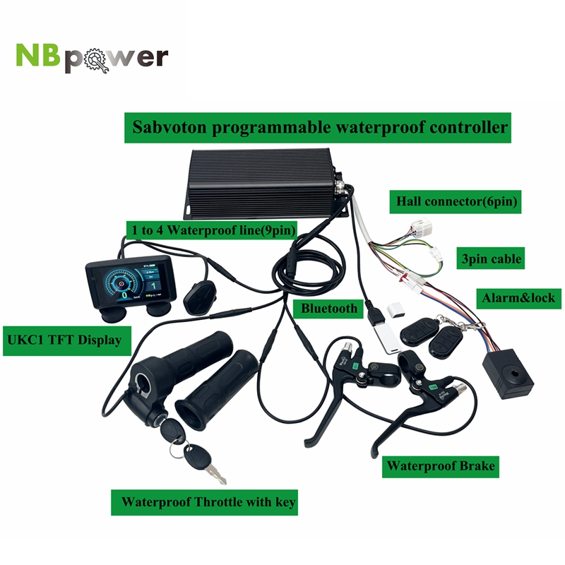 Controlador à prova d'água pro - 72V 5000W Hub Motor Kit avaliação e preço