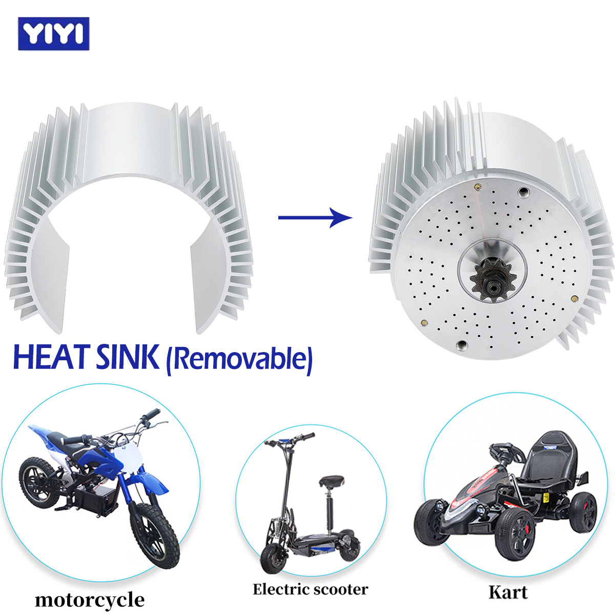 Motor elétrico sem escova, 72v - 72V 5000W Hub Motor Kit avaliação e preço
